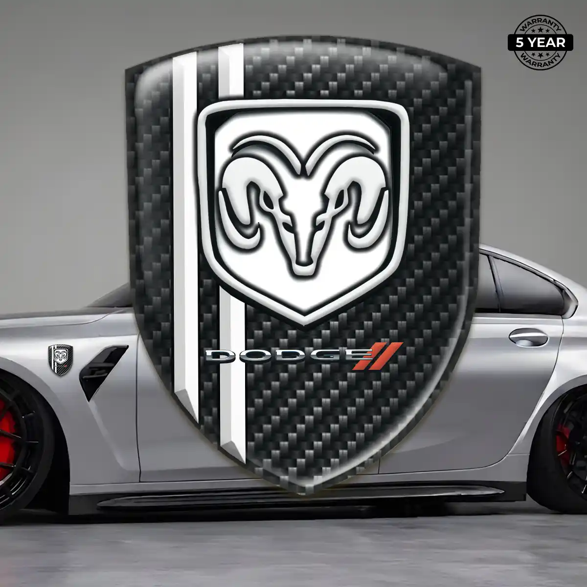 Dodge Emblem Crest Sleek Style