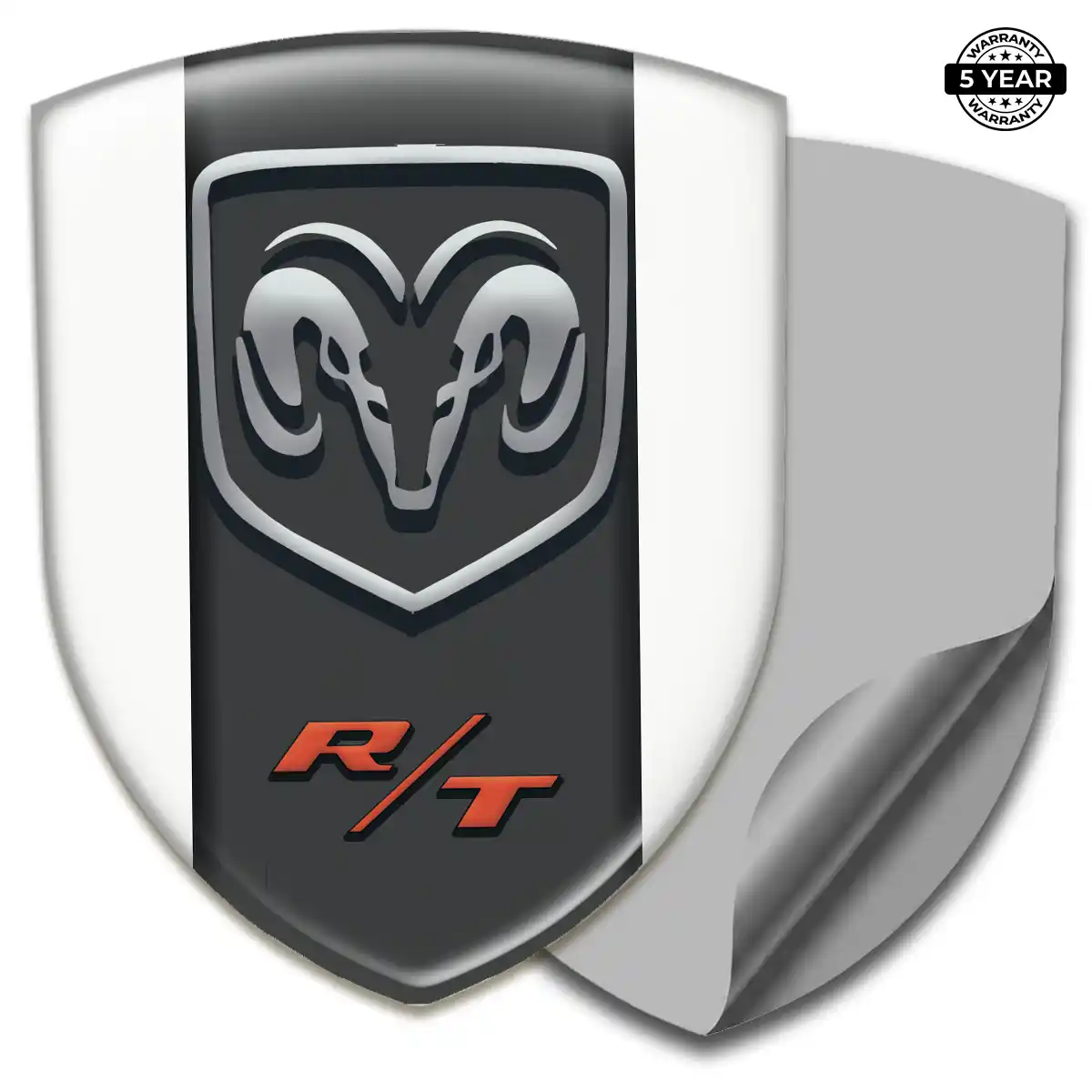 Dodge Emblem Domed Badge Refined Design