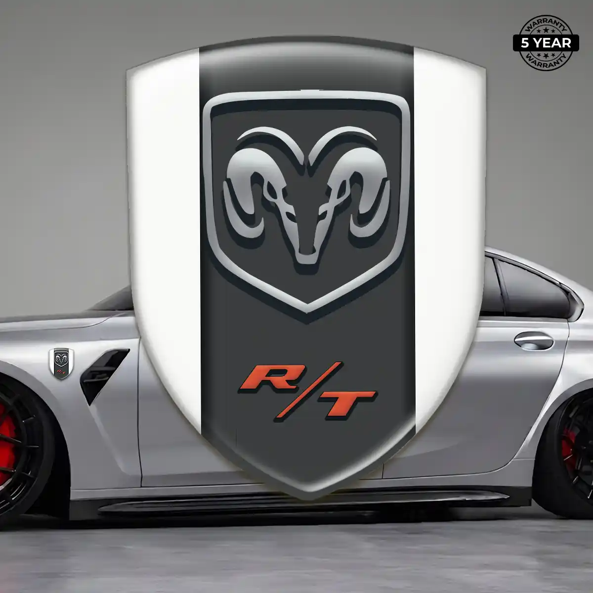 Dodge Emblem Domed Badge Refined Design