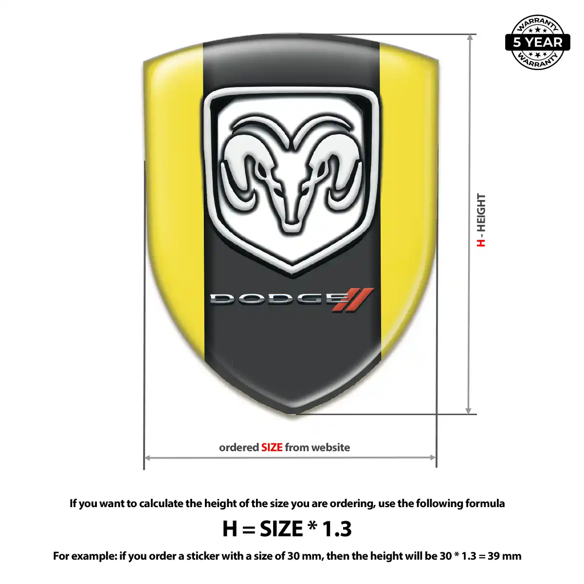 Dodge Emblem Logo Badge Sleek Style