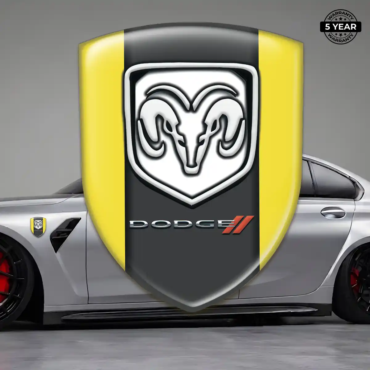 Dodge Emblem Logo Badge Sleek Style