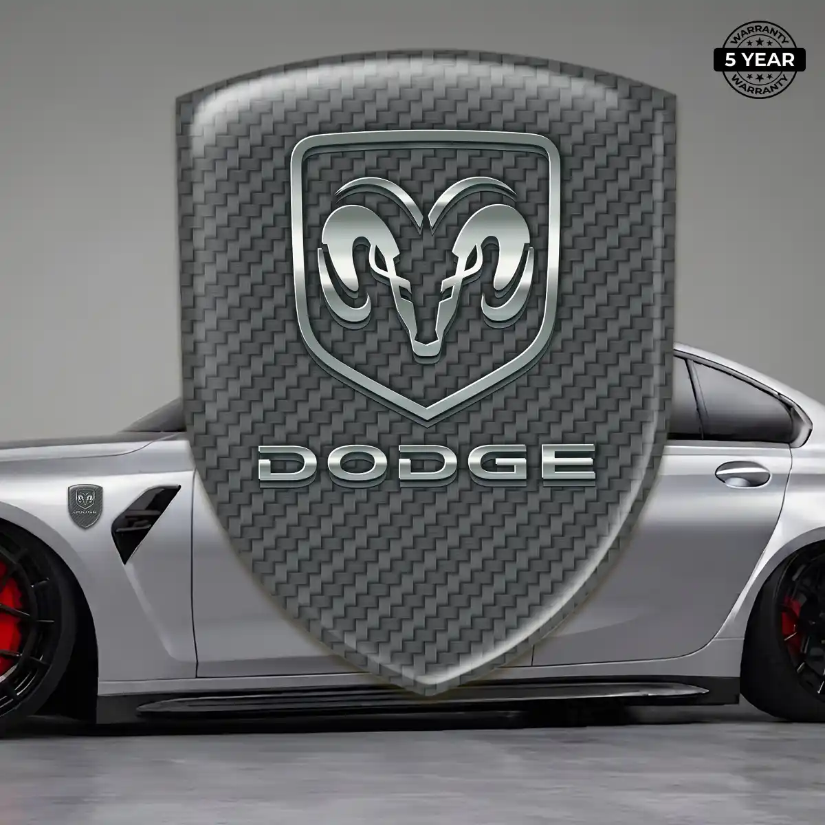 Dodge Emblem Logo Sleek Style