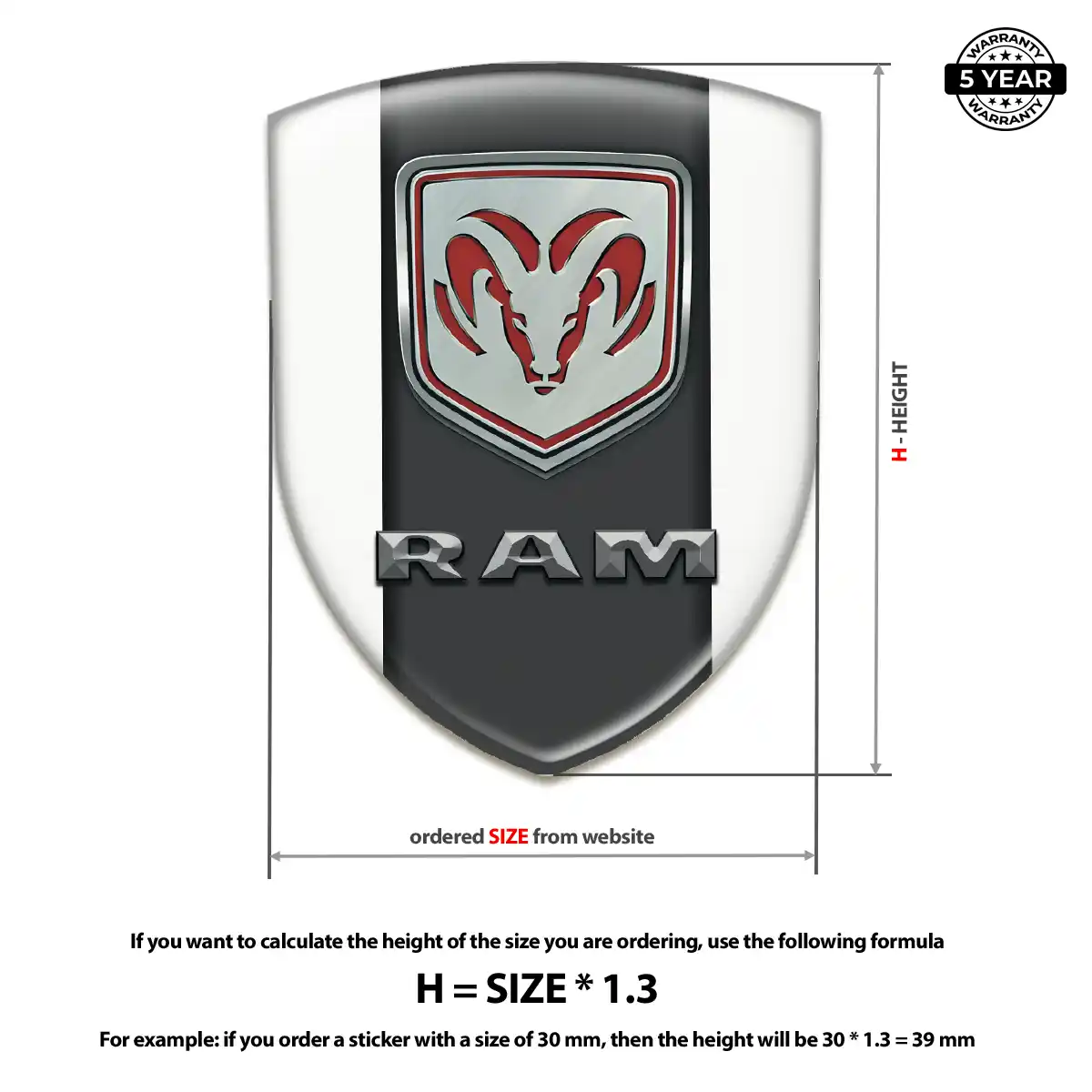 Dodge Emblem Shield Sleek Style