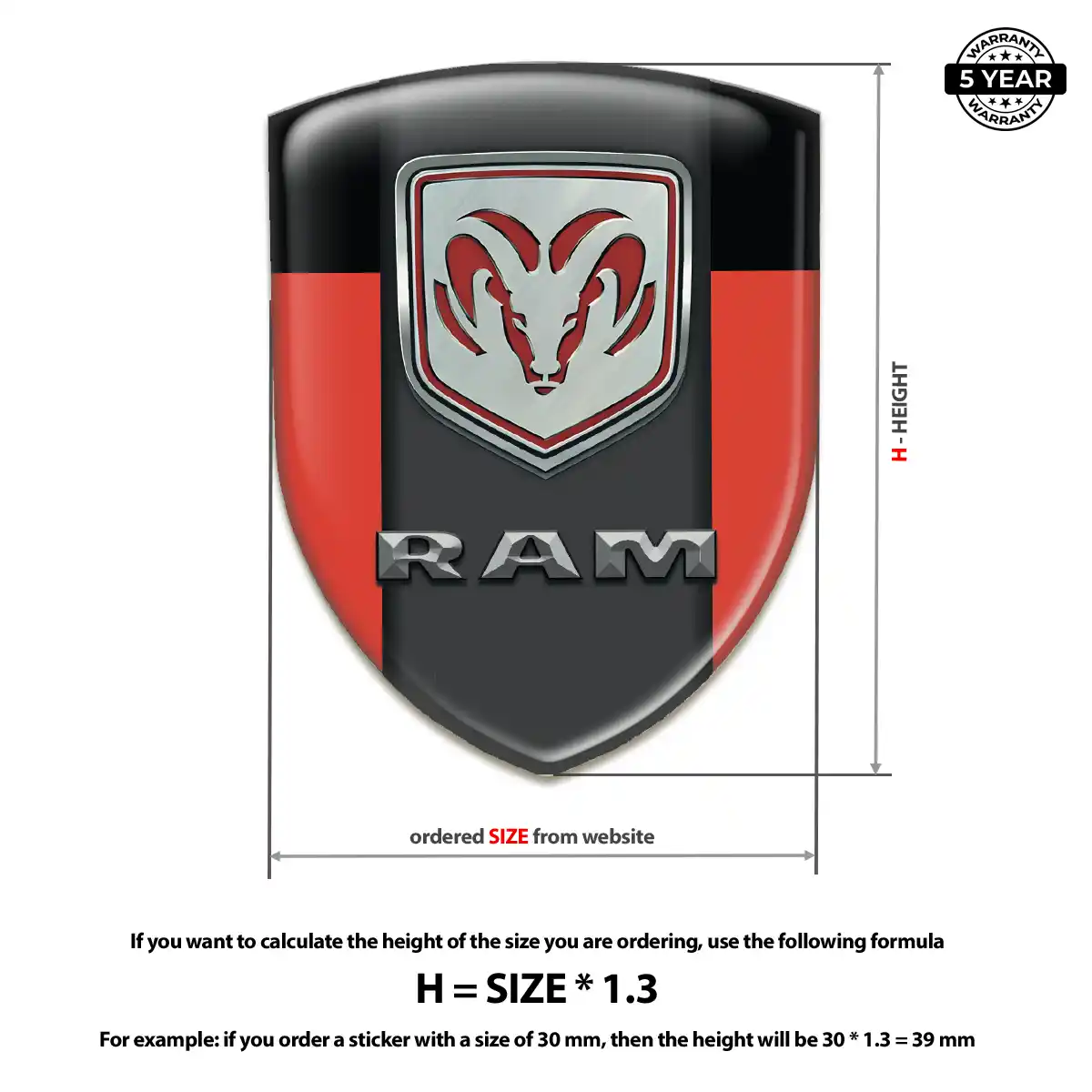 Dodge Emblem Silicone Refined Design