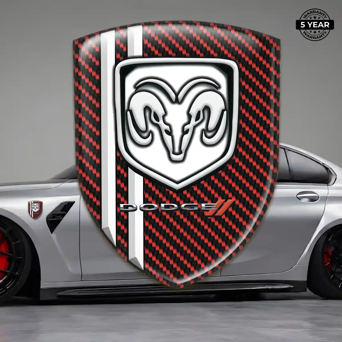 Dodge Emblem Silicone Sleek Style