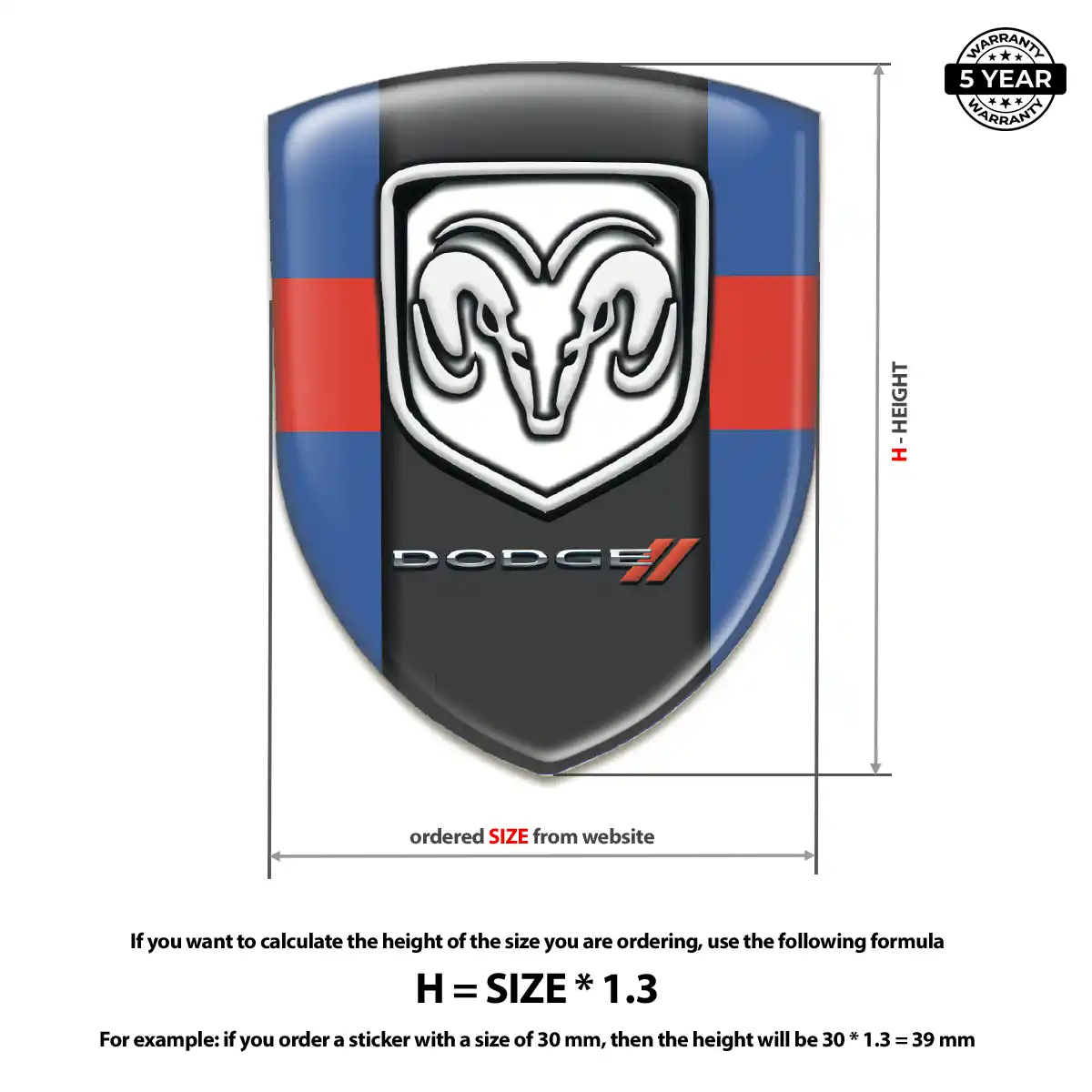 Dodge Emblem Sleek Style