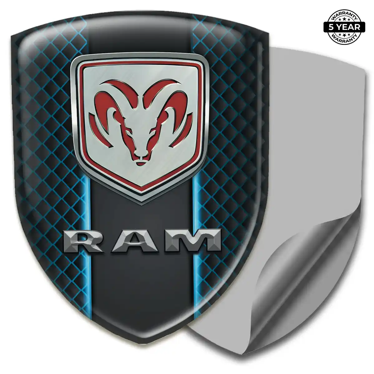 Dodge Gel Badge Sticker Refined Design