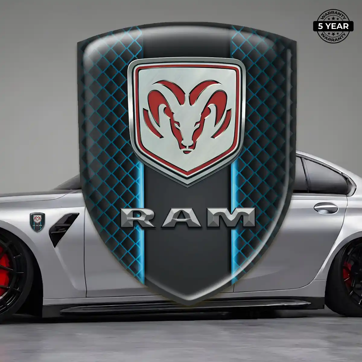 Dodge Gel Badge Sticker Refined Design