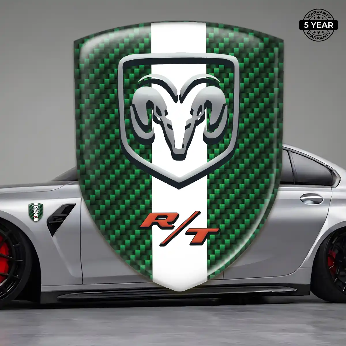 Dodge Gel Emblem Sticker Sleek Style