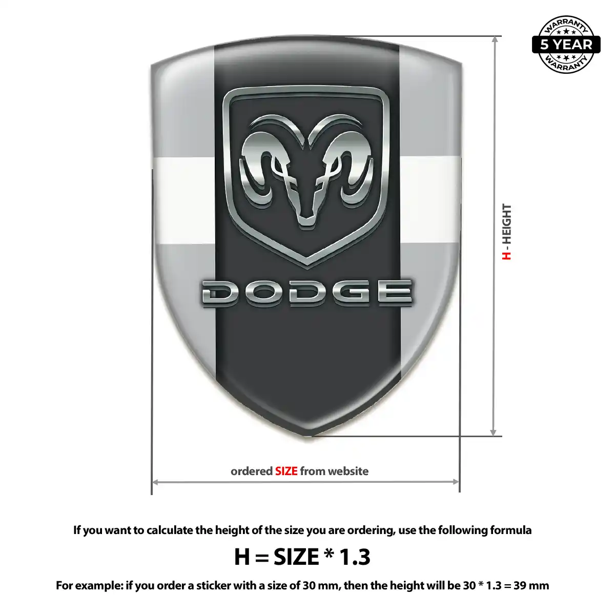 Dodge Logo Badge Sleek Style