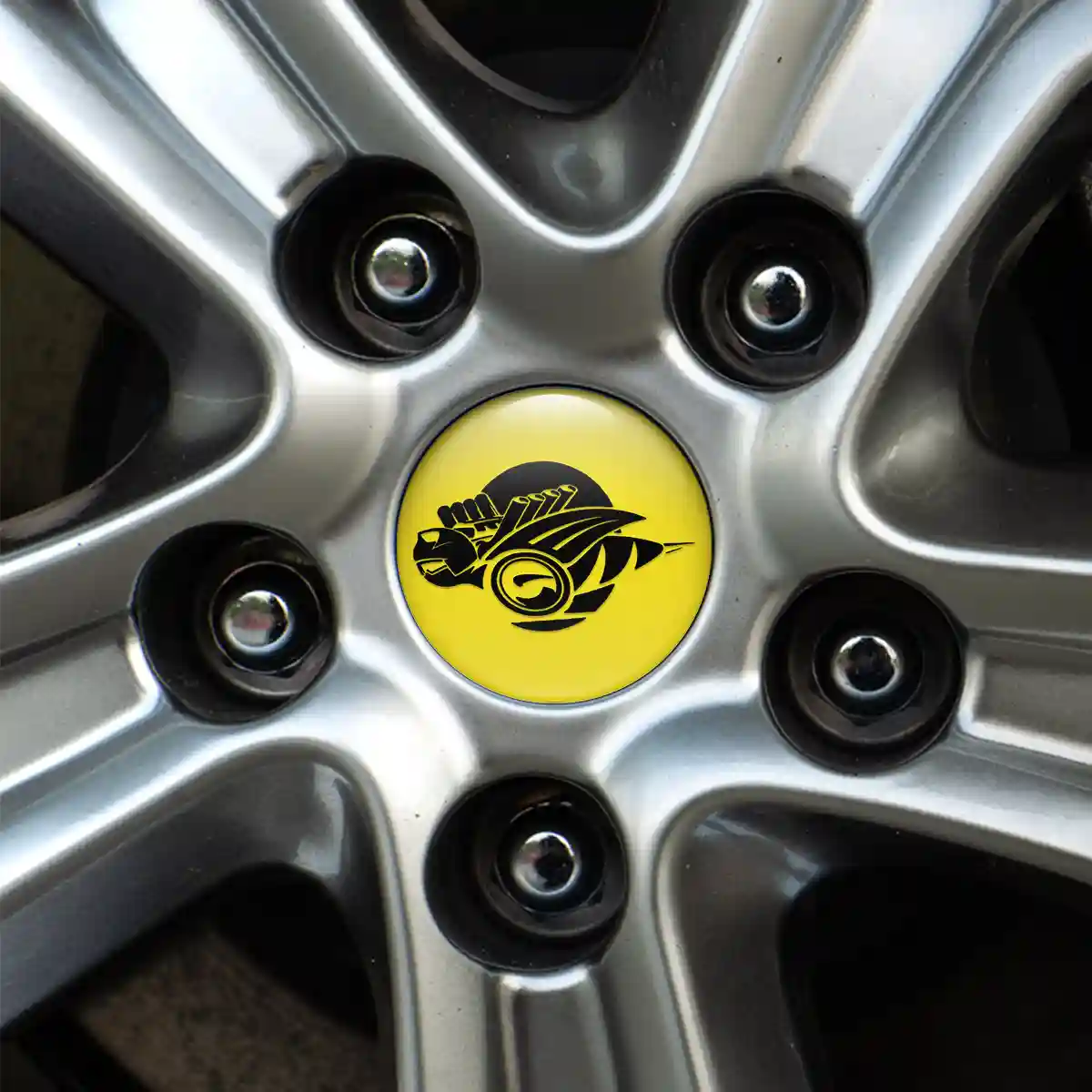 Dodge Logo Silicone Badge Self-Adhesive High Quality