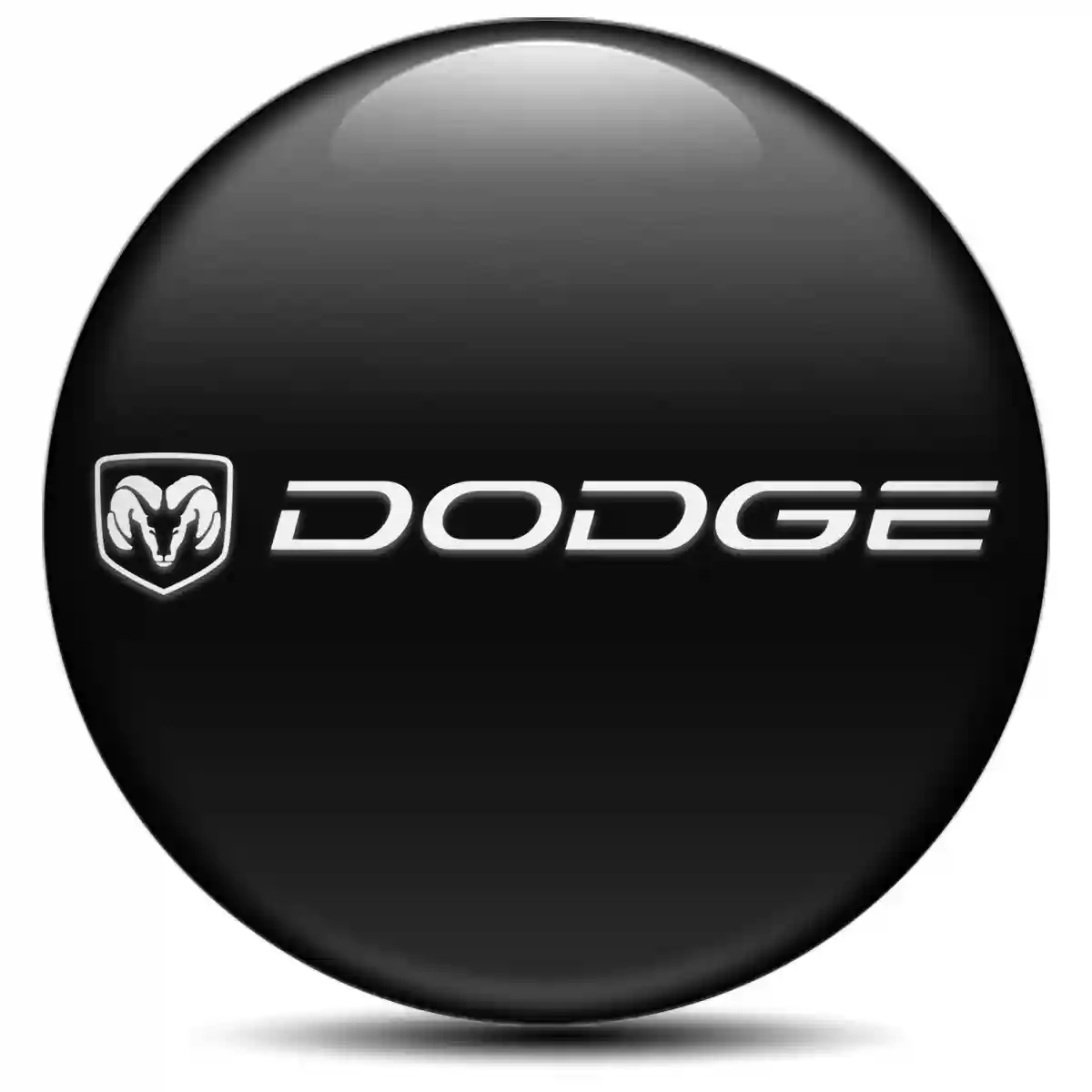Dodge Logo Silicone Emblem Self-Adhesive Stylish Design