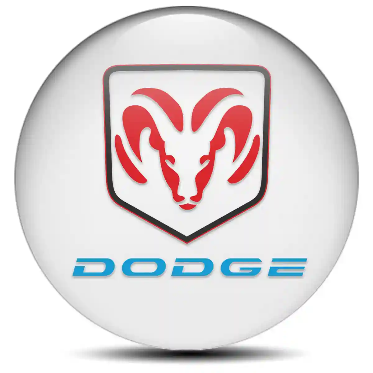 Dodge Logo Silicone Sticker Stylish Design