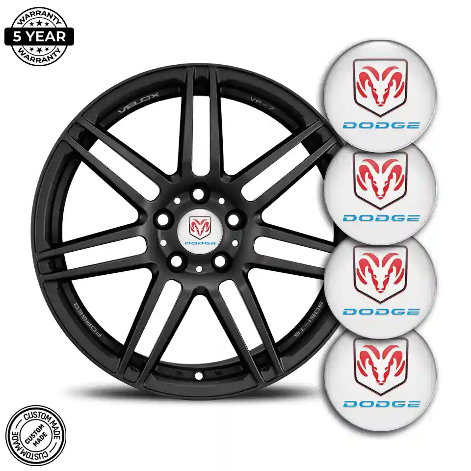 Dodge Logo Silicone Sticker Stylish Design