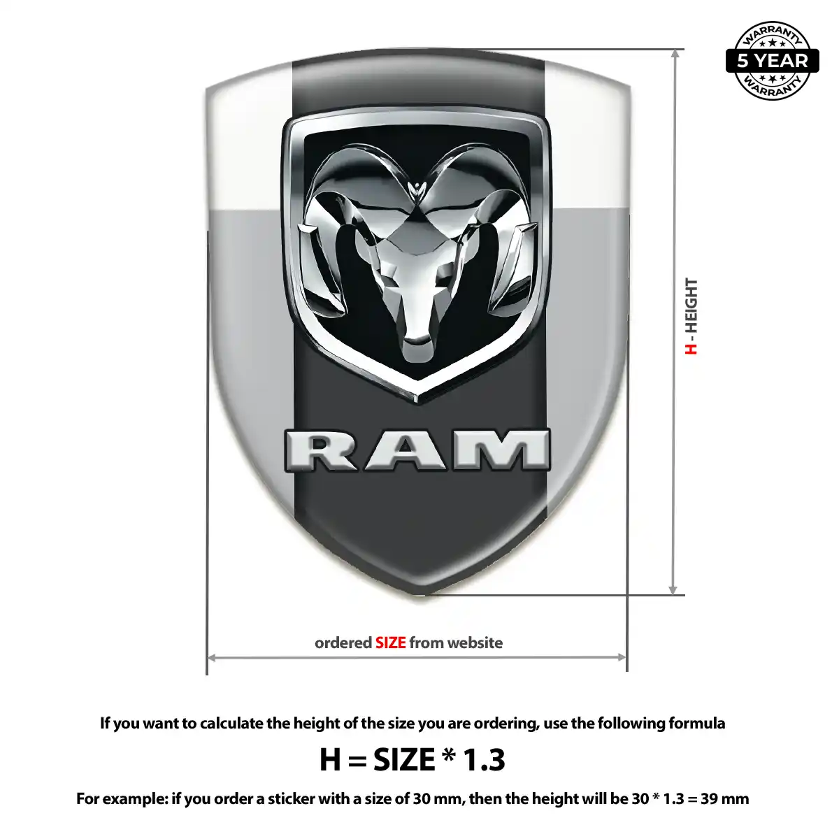 Dodge Logo Sticker Sleek Style