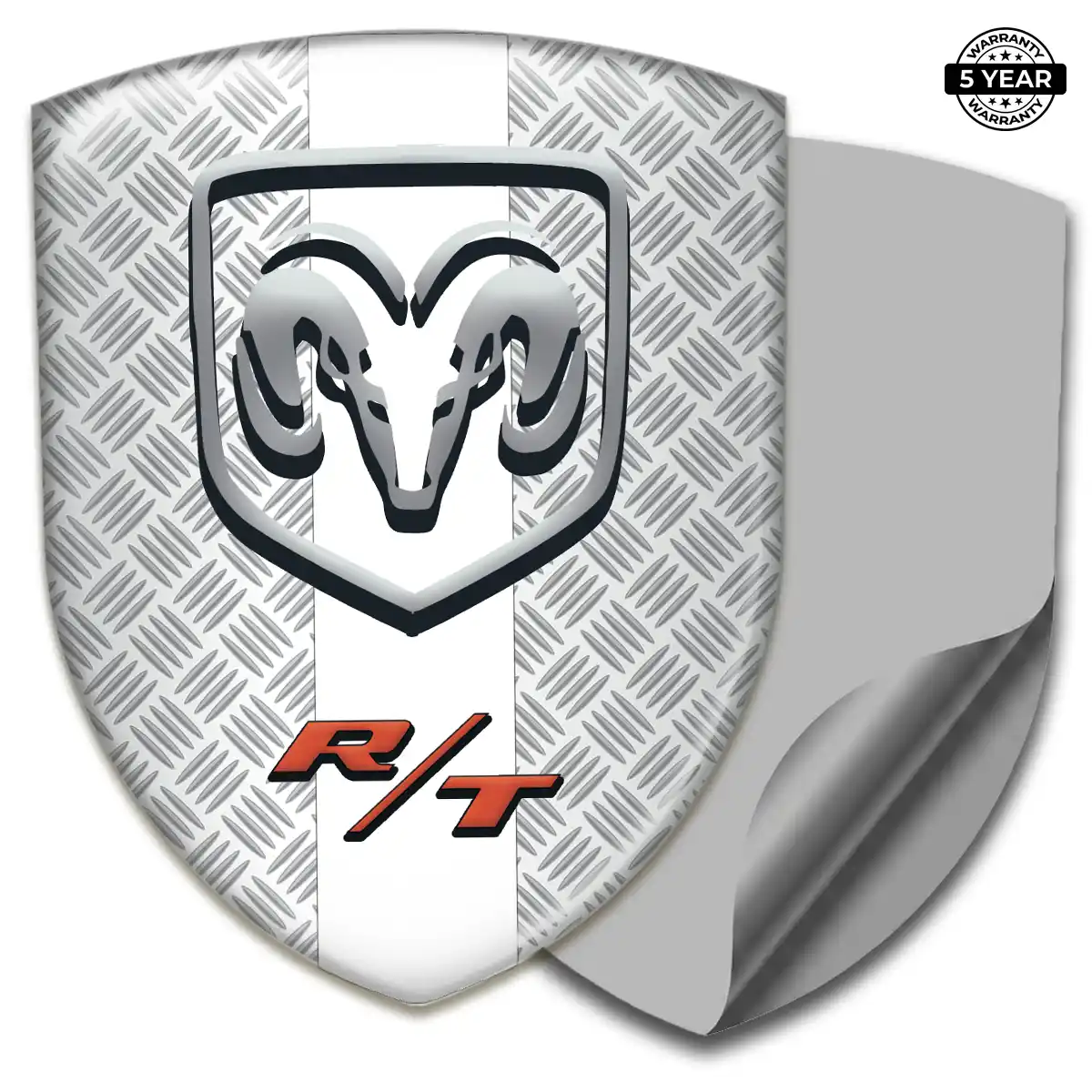 Dodge Polyurethane Domed Sticker Refined Design