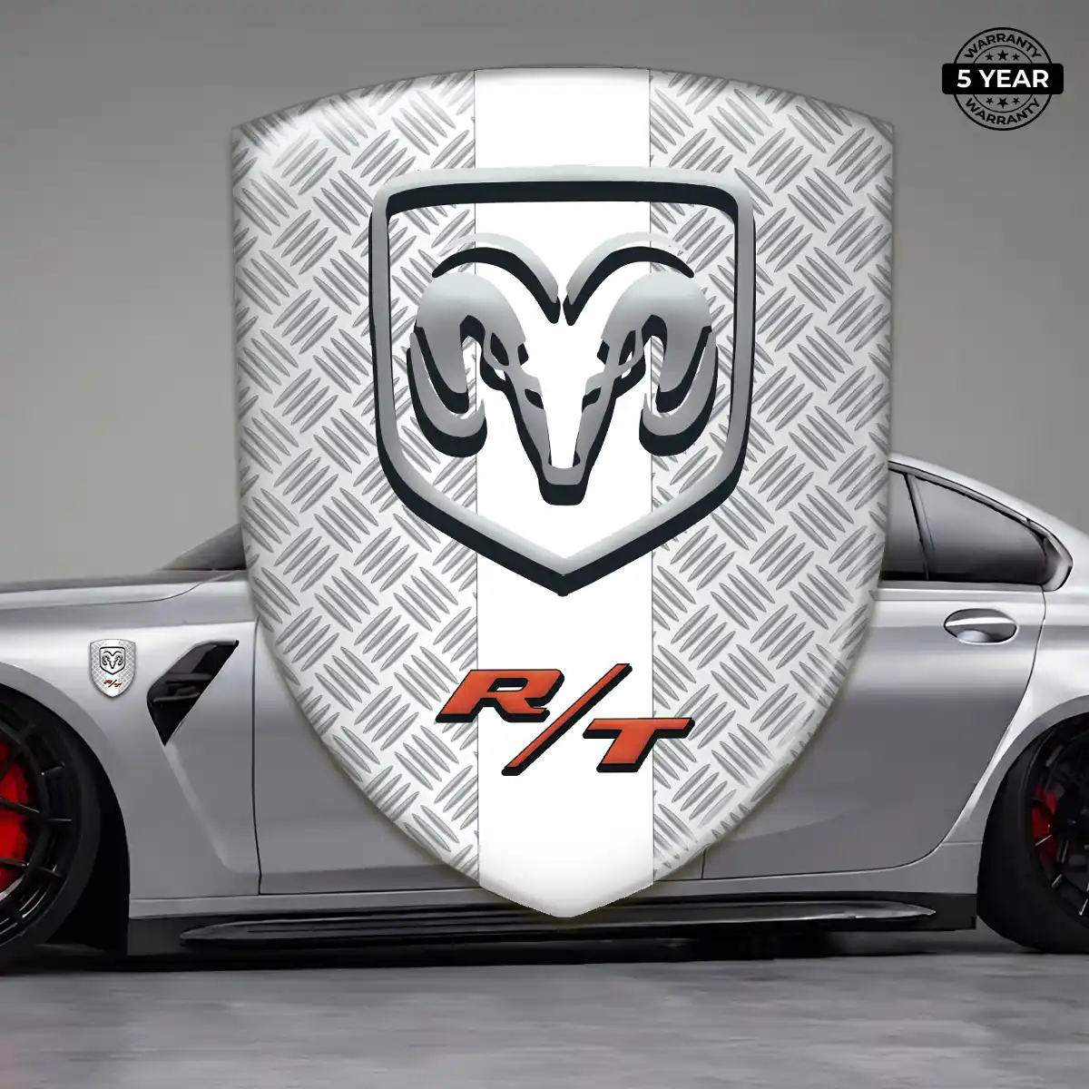 Dodge Polyurethane Domed Sticker Refined Design