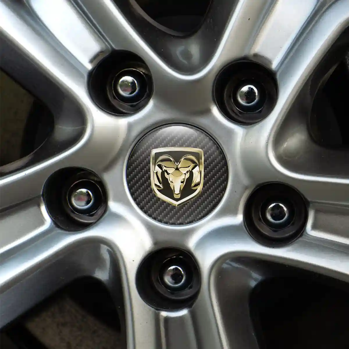 Dodge Ram Logo Silicone Sticker Stylish Design