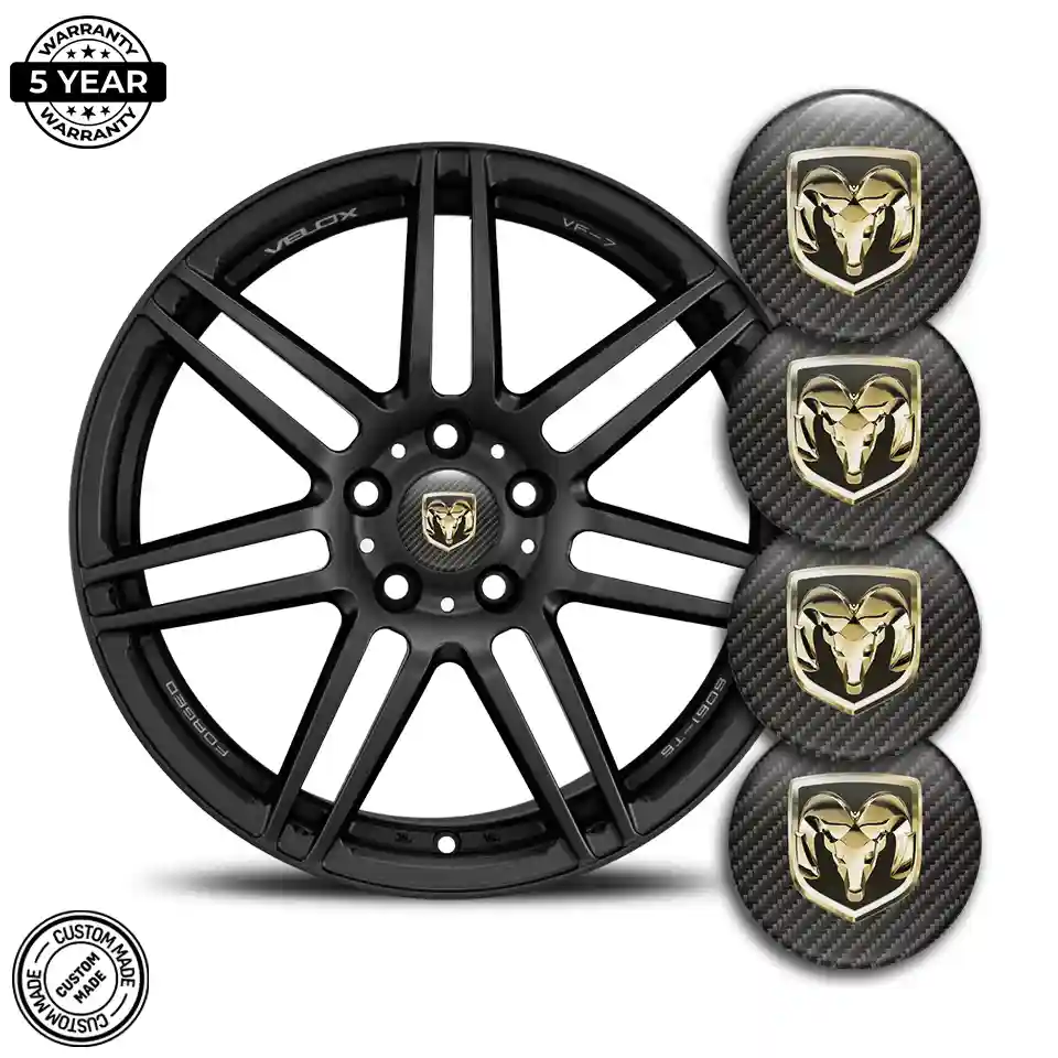 Dodge Ram Logo Silicone Sticker Stylish Design