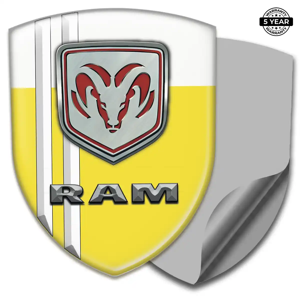 Dodge Resin Emblem Sticker Sleek Style