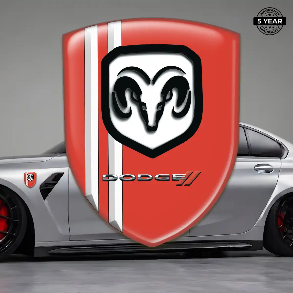 Dodge Self Adhesive Emblem Sticker Sleek Style