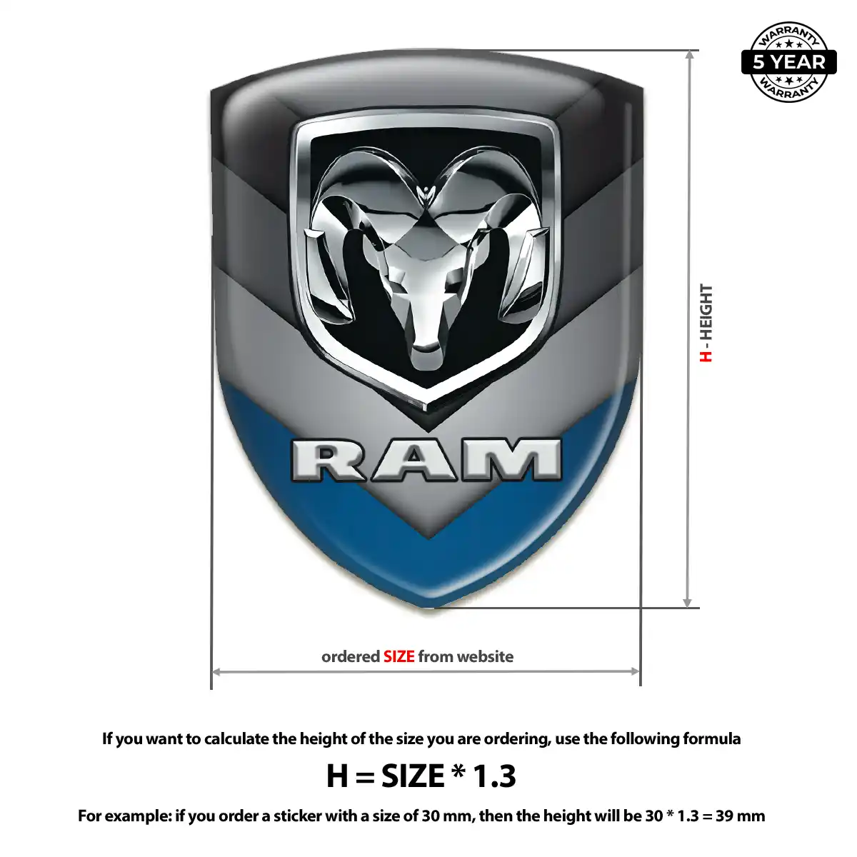Dodge Silicone Badge Sleek Style
