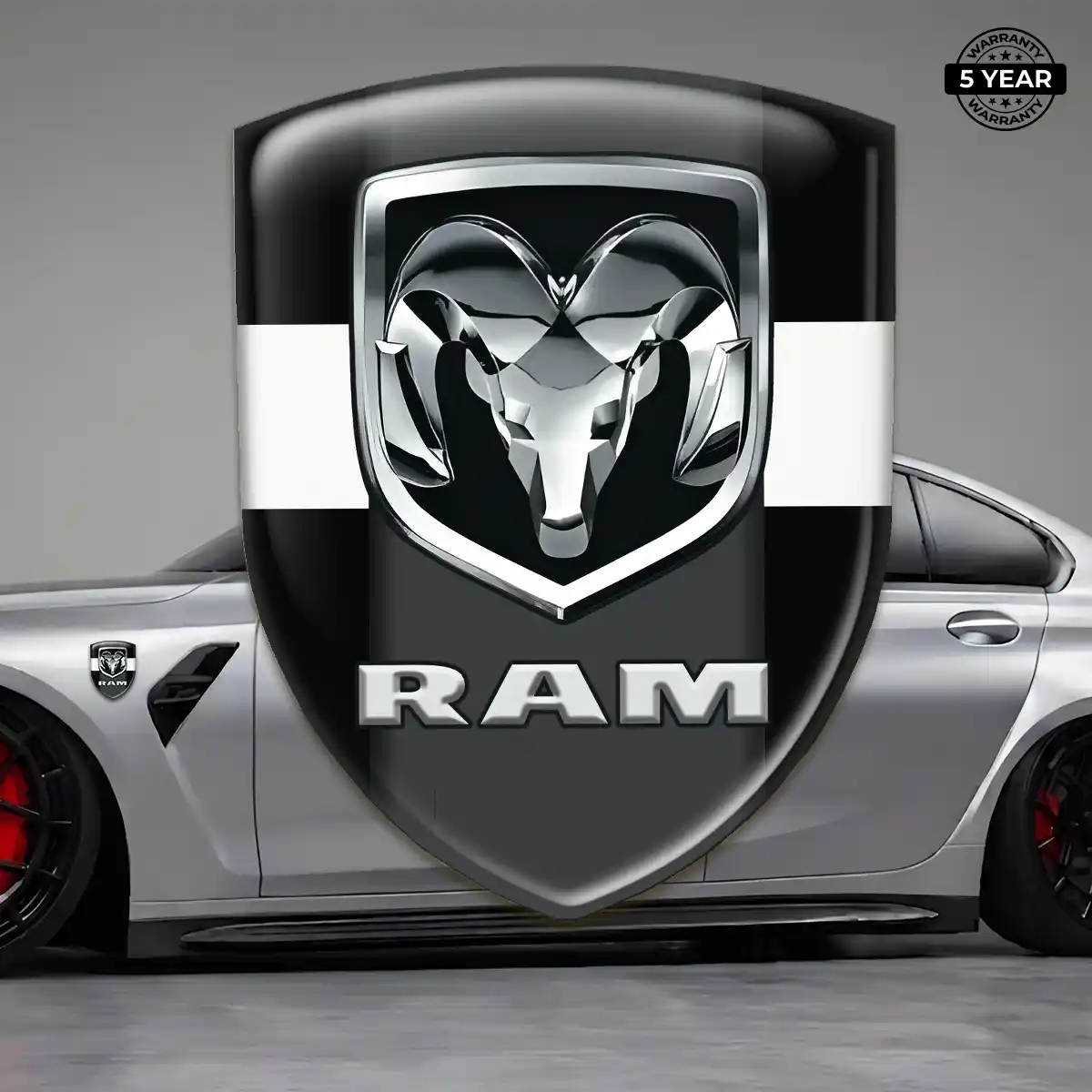 Dodge Silicone Emblem Elite Finish