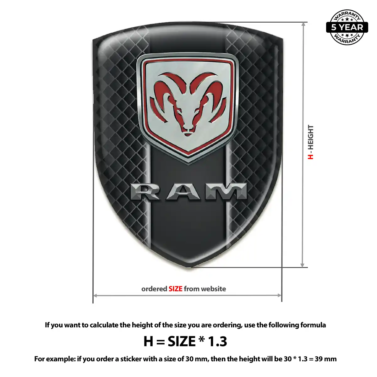 Dodge Silicone Emblem Refined Design