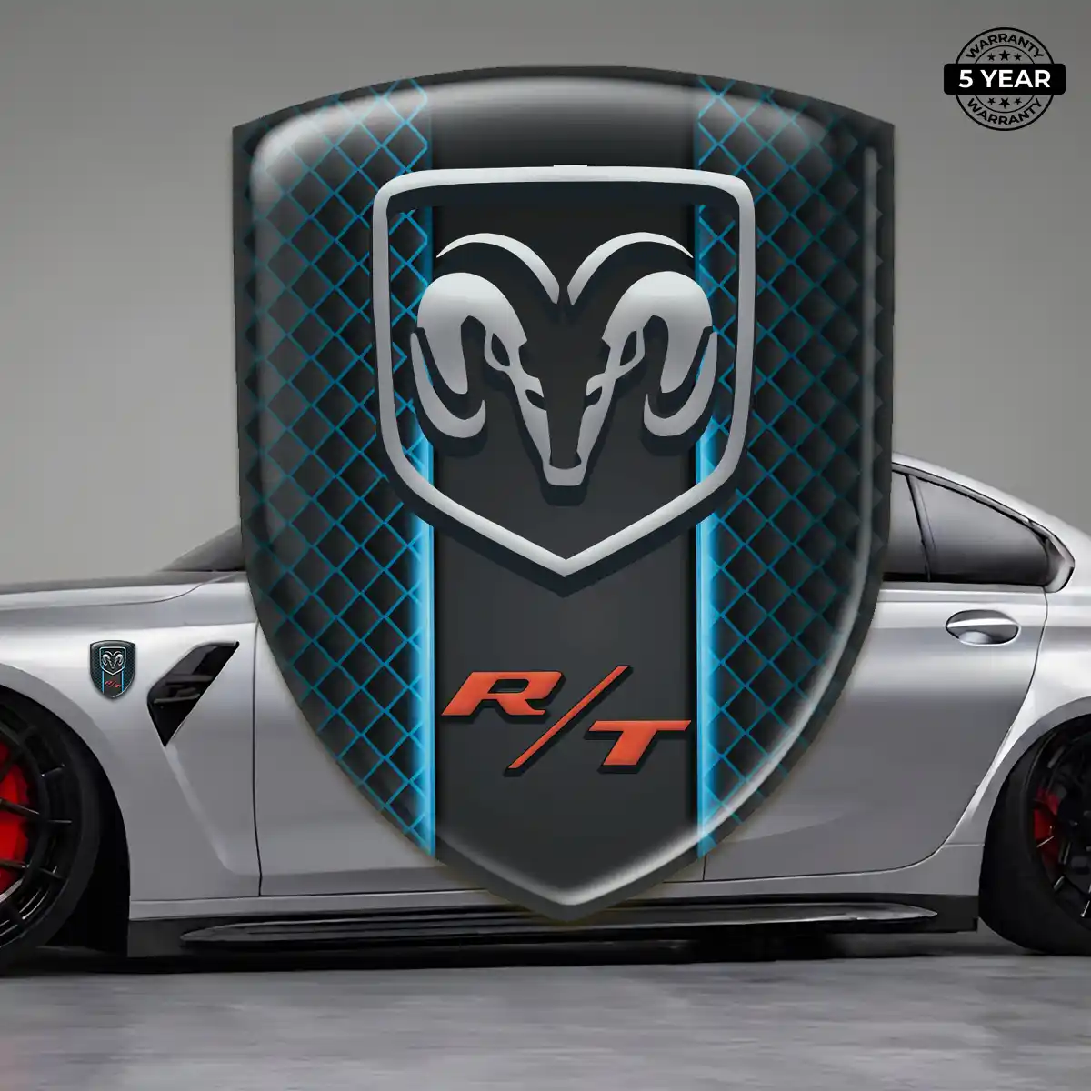 Dodge Silicone Sticker Sleek Style