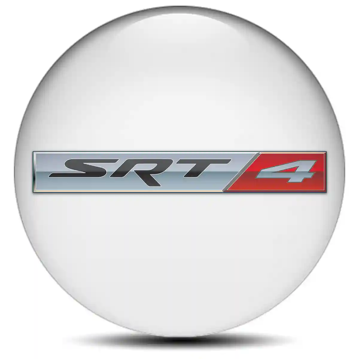 Dodge SRT Logo Silicone Emblem Self-Adhesive Stylish Design