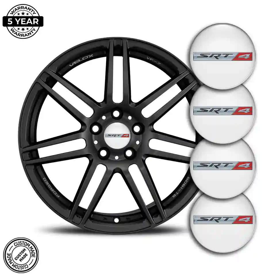 Dodge SRT Logo Silicone Emblem Self-Adhesive Stylish Design