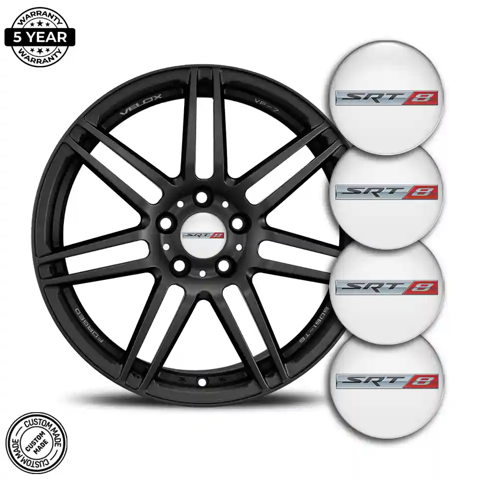 Dodge SRT Logo Silicone Sticker Stylish Design