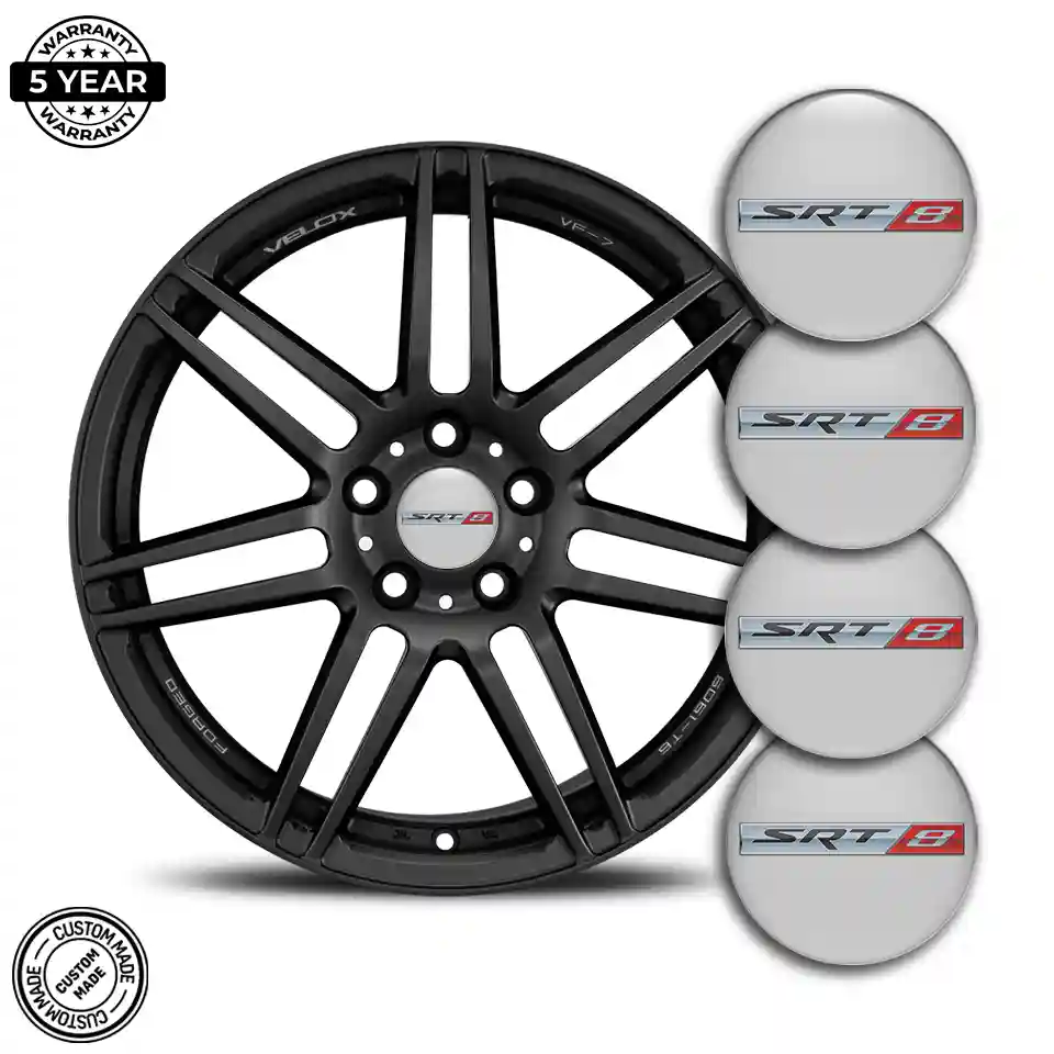 Dodge SRT Silicone Sticker Self-Adhesive Stylish Design