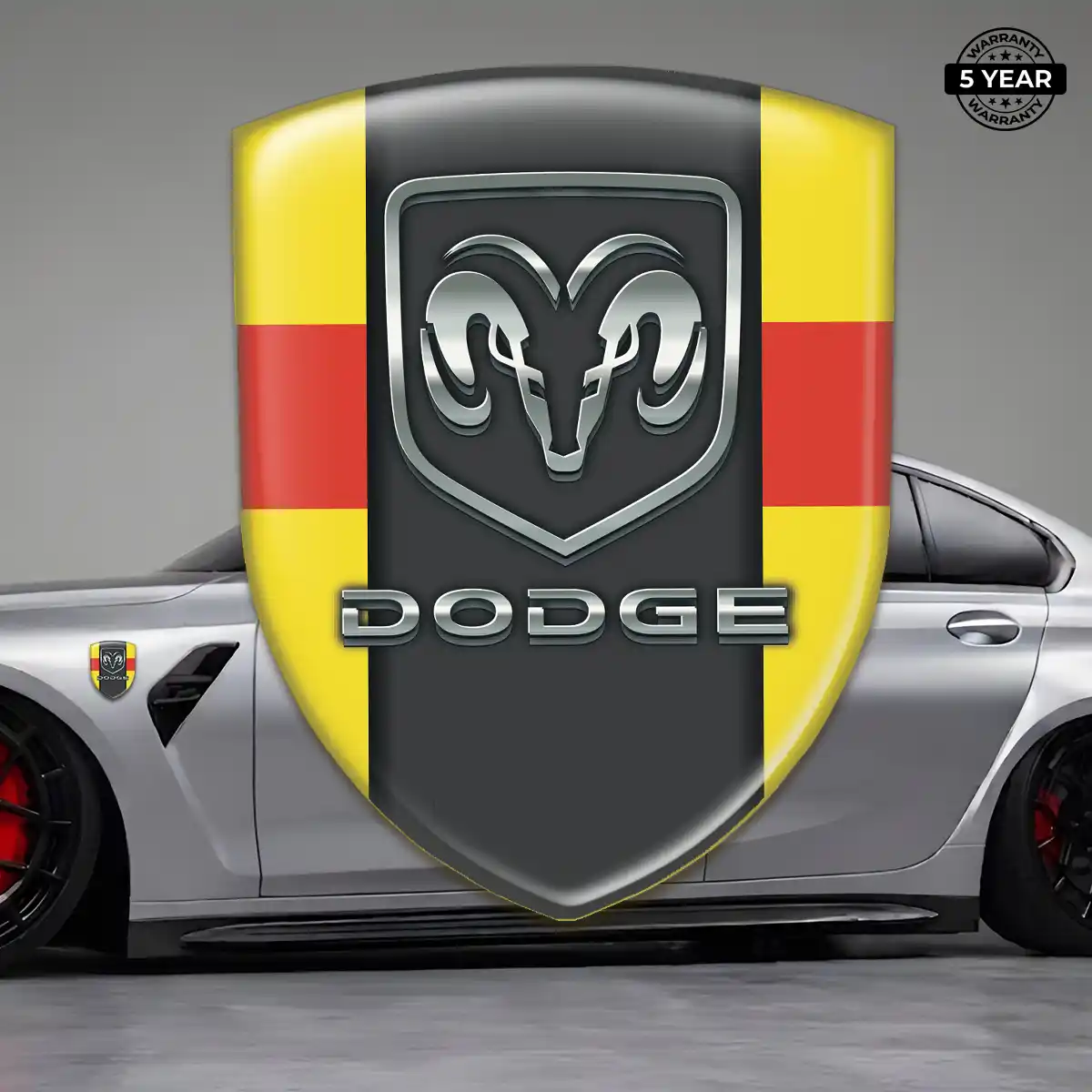 Dodge Vehicle Logo Sticker Refined Design