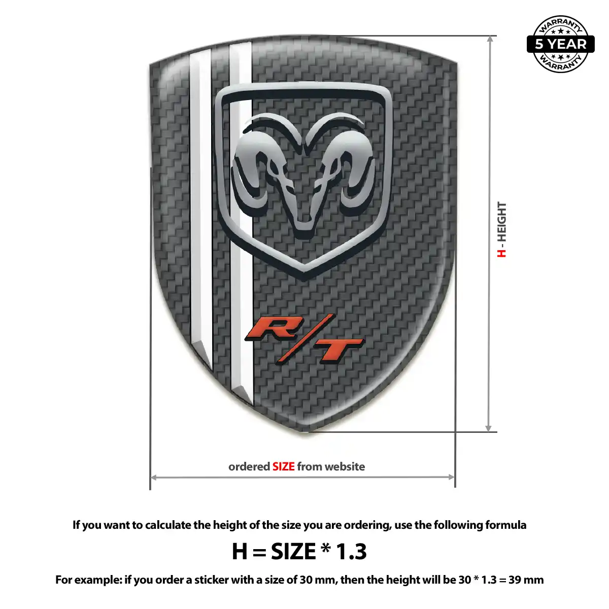 Dodge Vehicle Logo Sticker Sleek Style