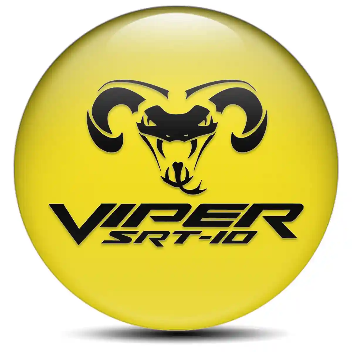 Dodge Viper Logo Silicone Emblem Self-Adhesive High Quality