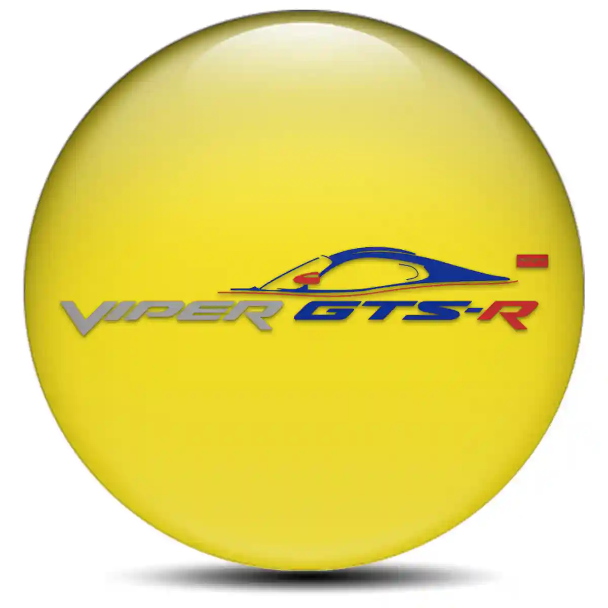 Dodge Viper Logo Silicone Emblem Self-Adhesive Premium Edition