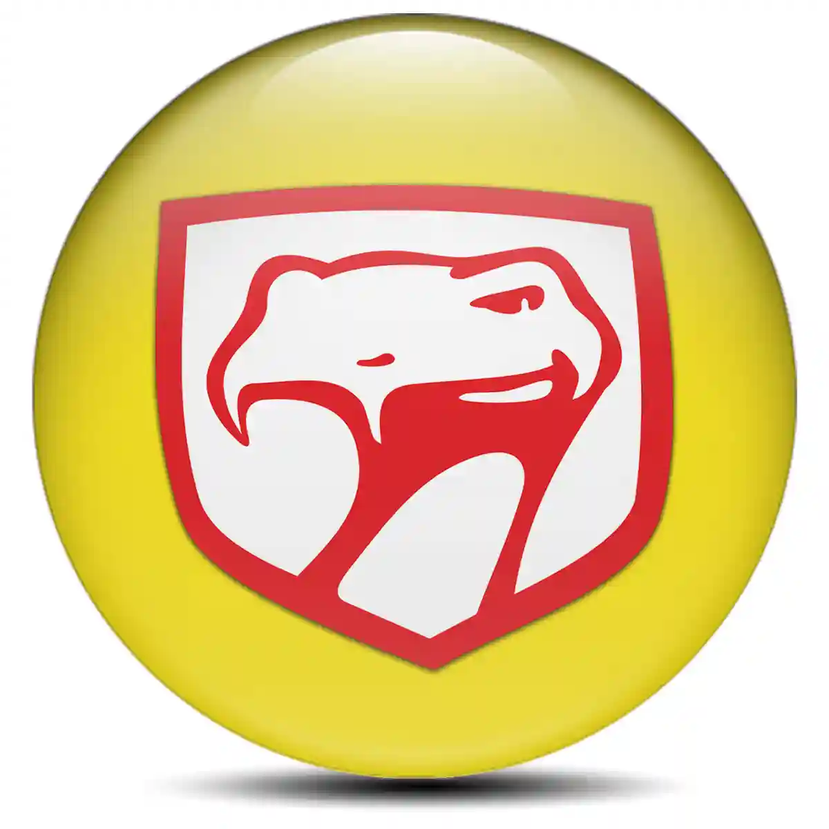 Dodge Viper Logo Silicone Sticker Premium Edition