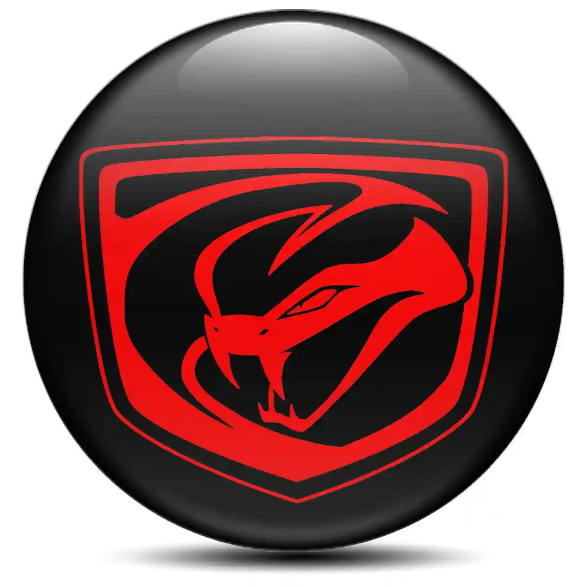 Dodge Viper Logo Silicone Sticker Self-Adhesive Stylish Design