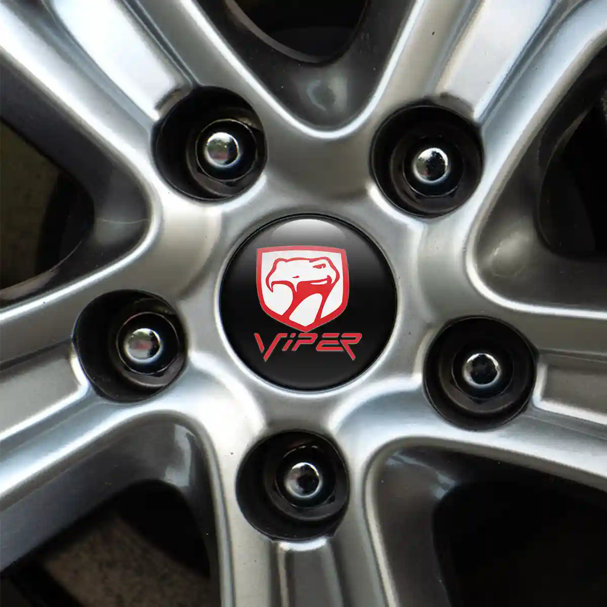 Dodge Viper Silicone Emblem Self-Adhesive Premium Edition