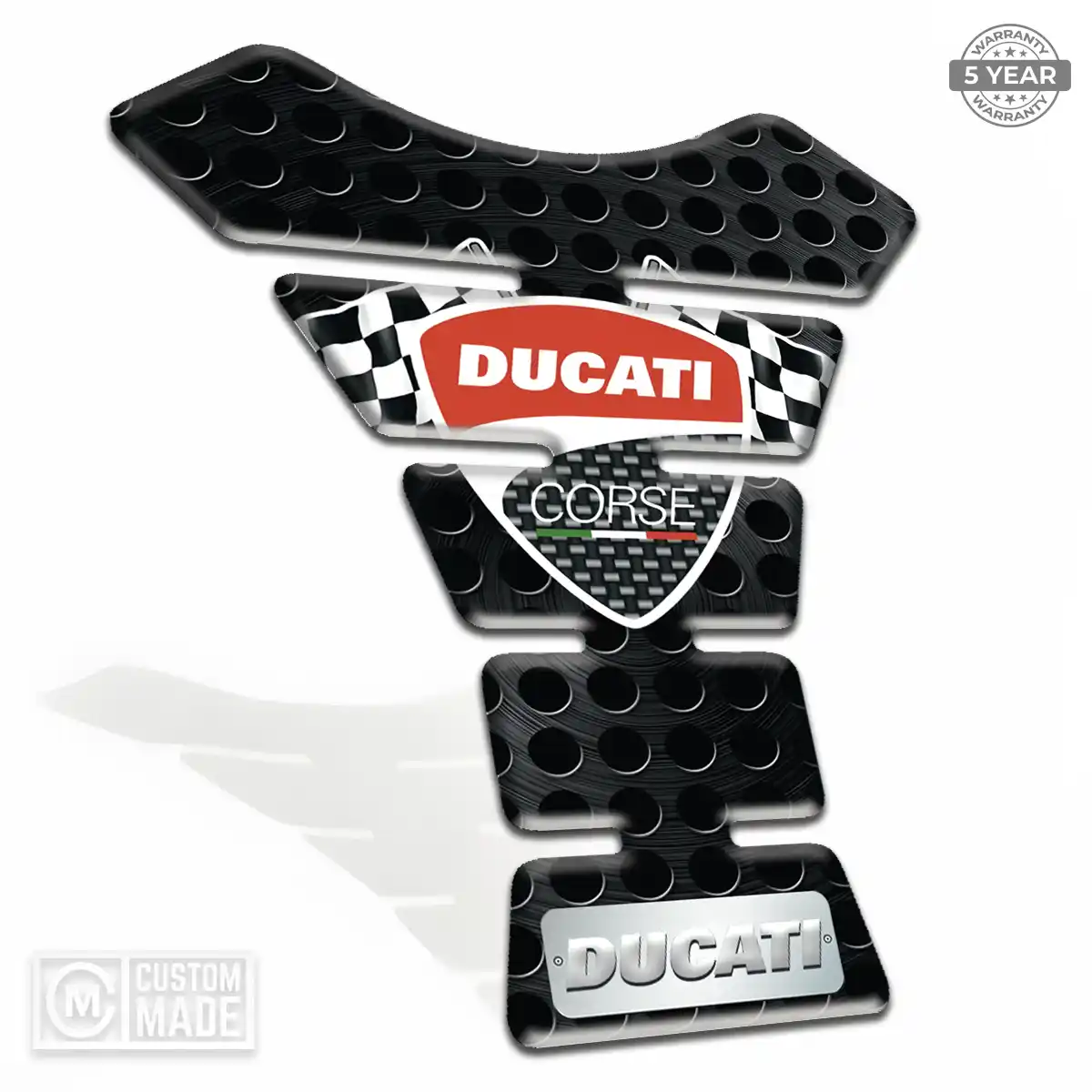 Ducati 3D Domed Tank Pad Elite Edition