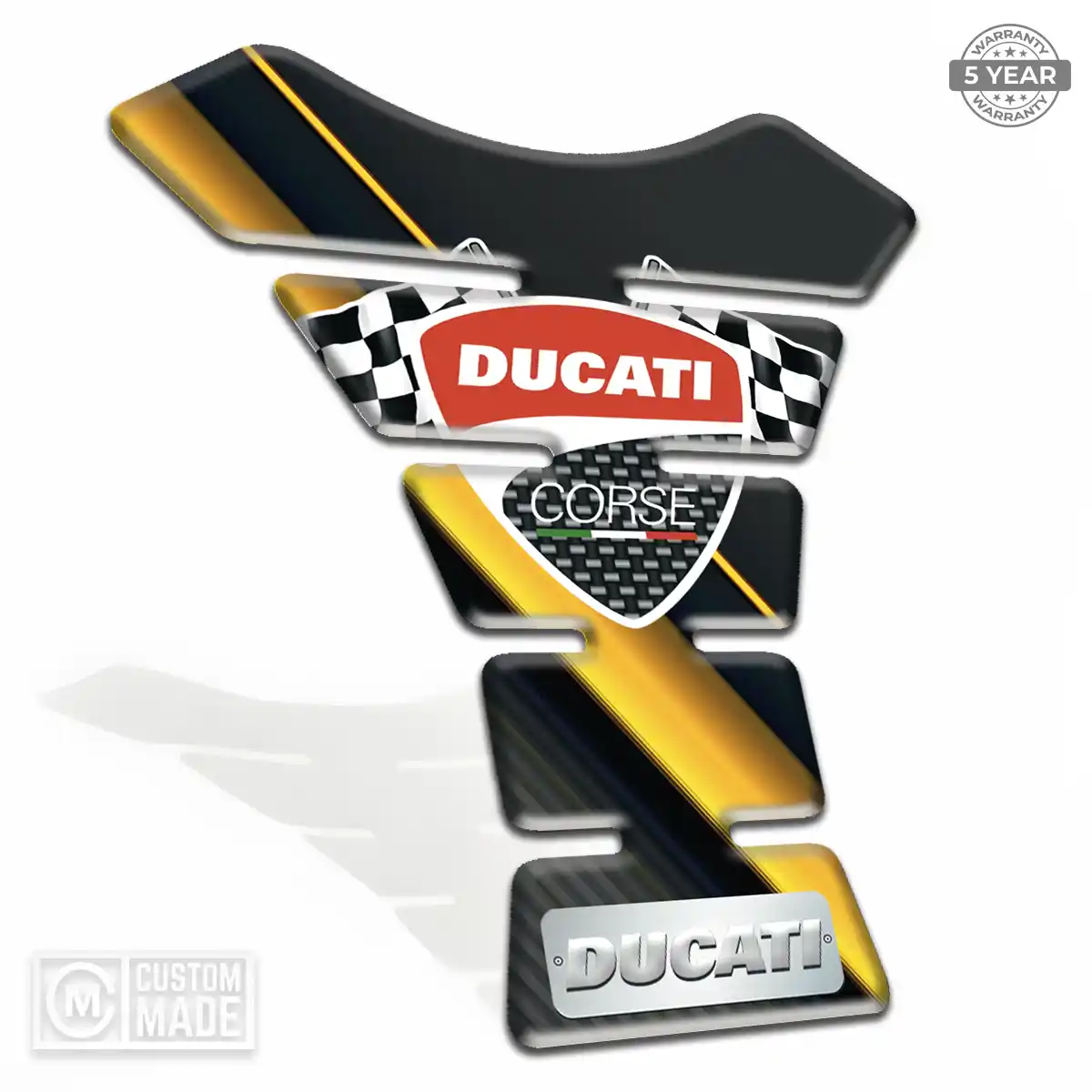 Ducati 3D Domed Tank Pad Prestige Line