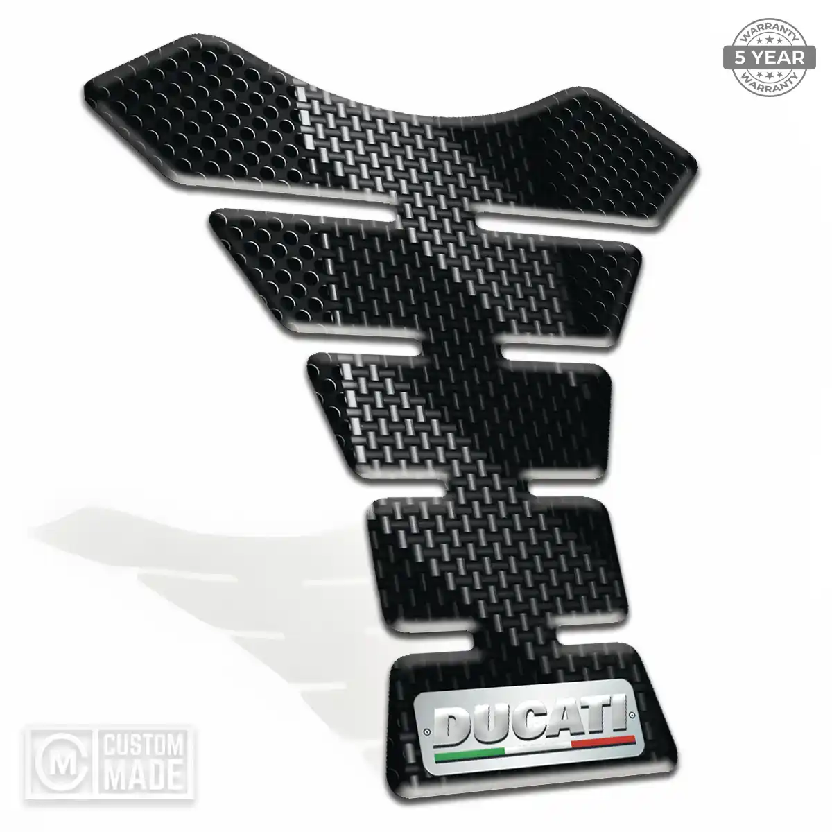 Ducati 3D Domed Tank Pad Refined Design
