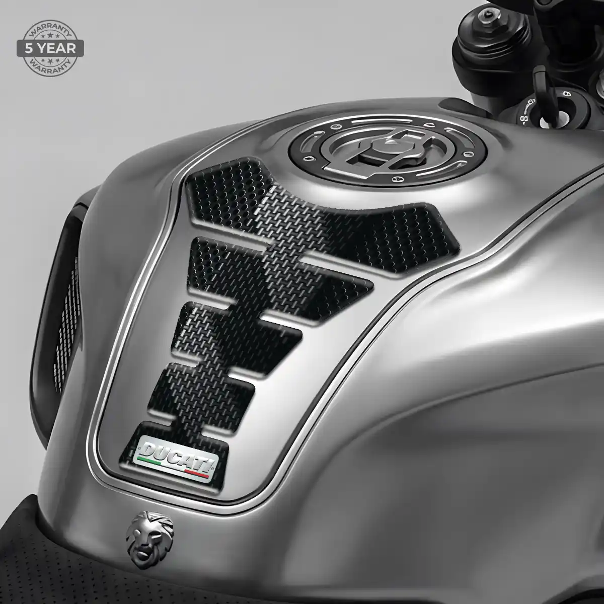 Ducati 3D Domed Tank Pad Refined Design
