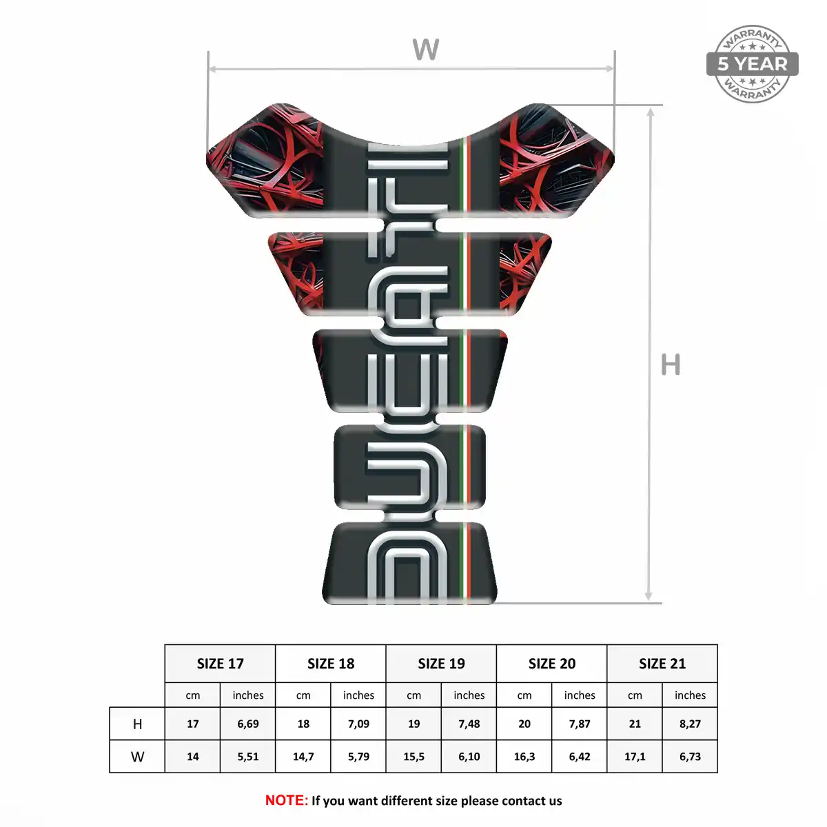 Ducati 3D Gel Tank Pad Deluxe Edition