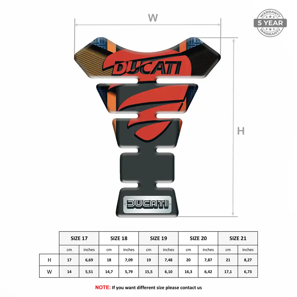 Ducati 3D Gel Tank Pad Elite Edition