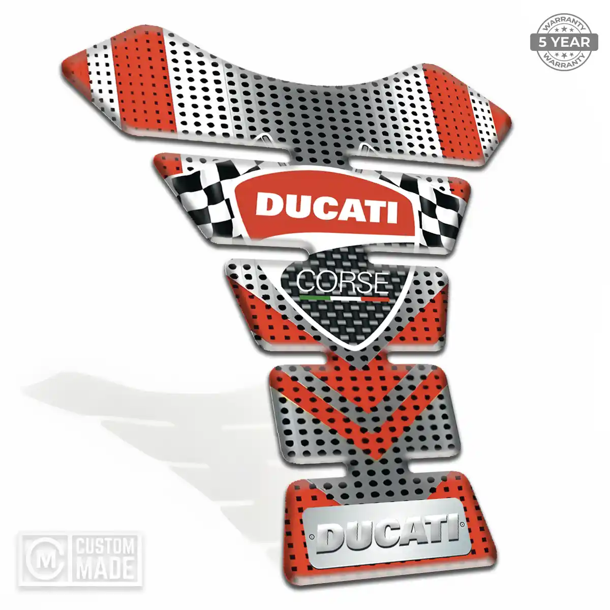 Ducati 3D Gel Tank Pad Elite Finish