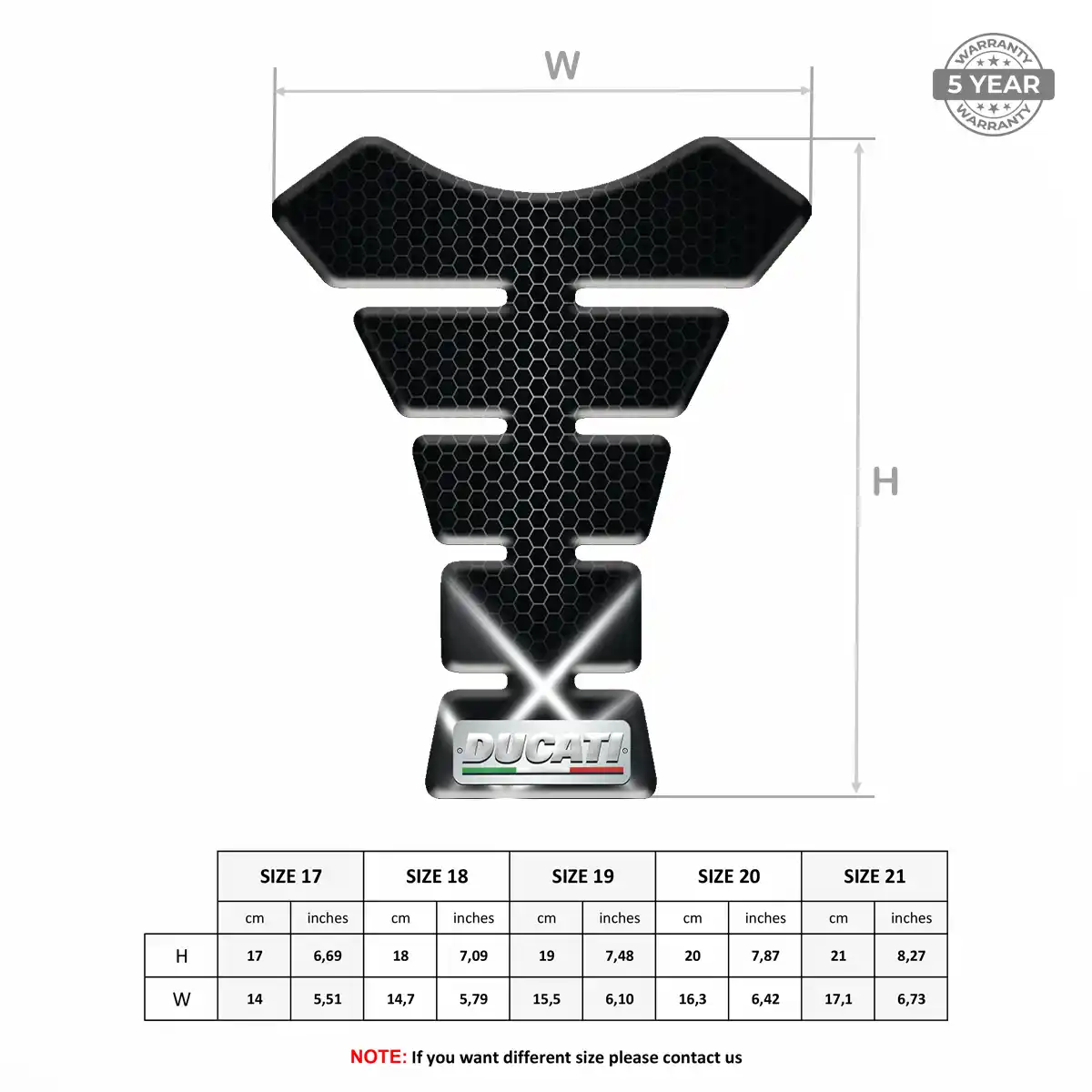 Ducati 3D Tank Pad Deluxe Edition