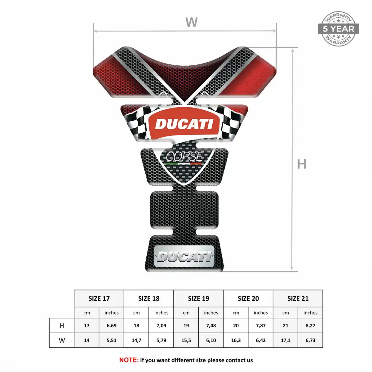 Ducati 3D Tank Pad Noble Edition