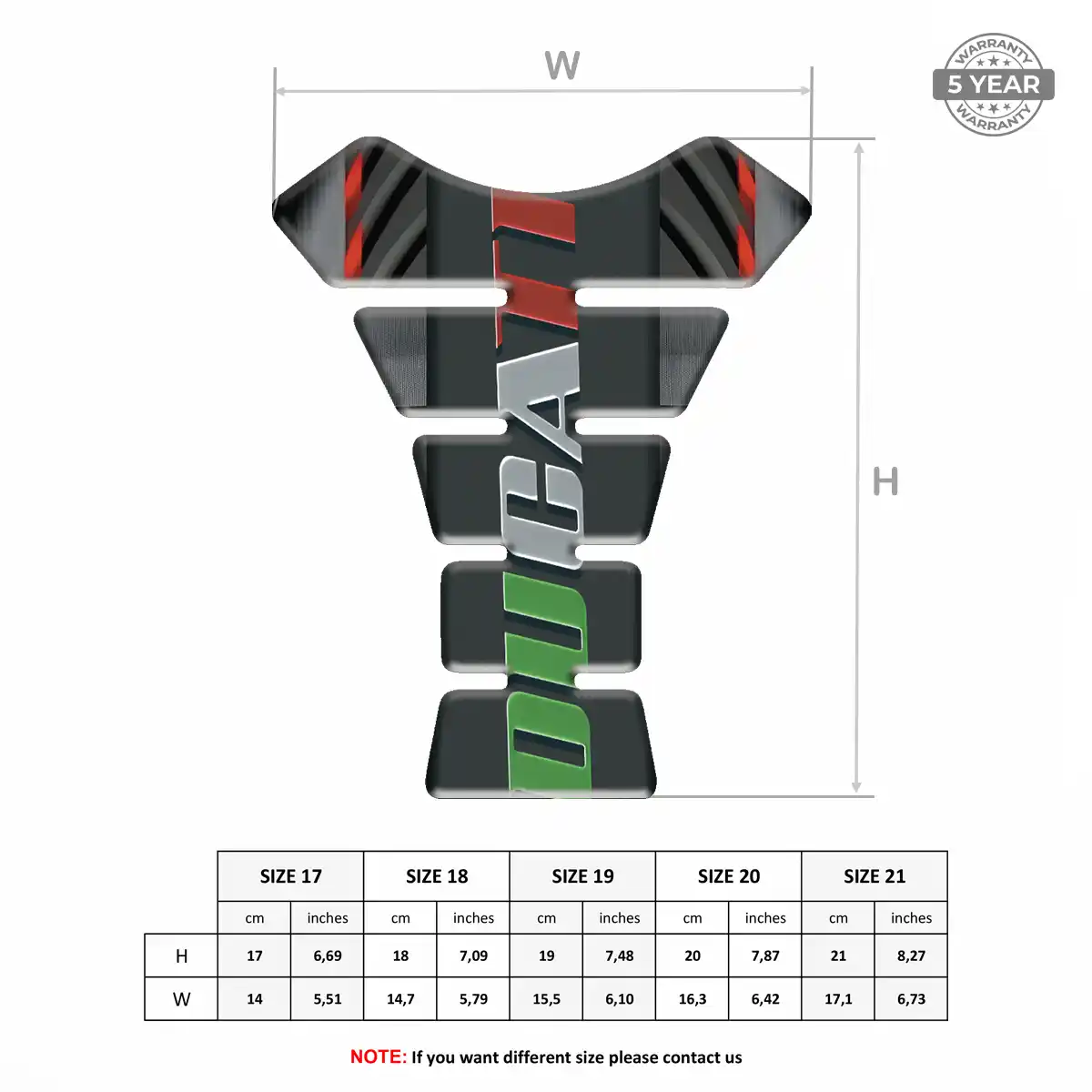 Ducati 3D Tank Pad Signature Grade